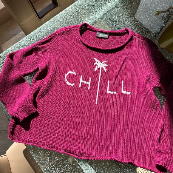 Wooden Ships Sweaters - Wooden Ships S/M lightweight sweater Fuchsia